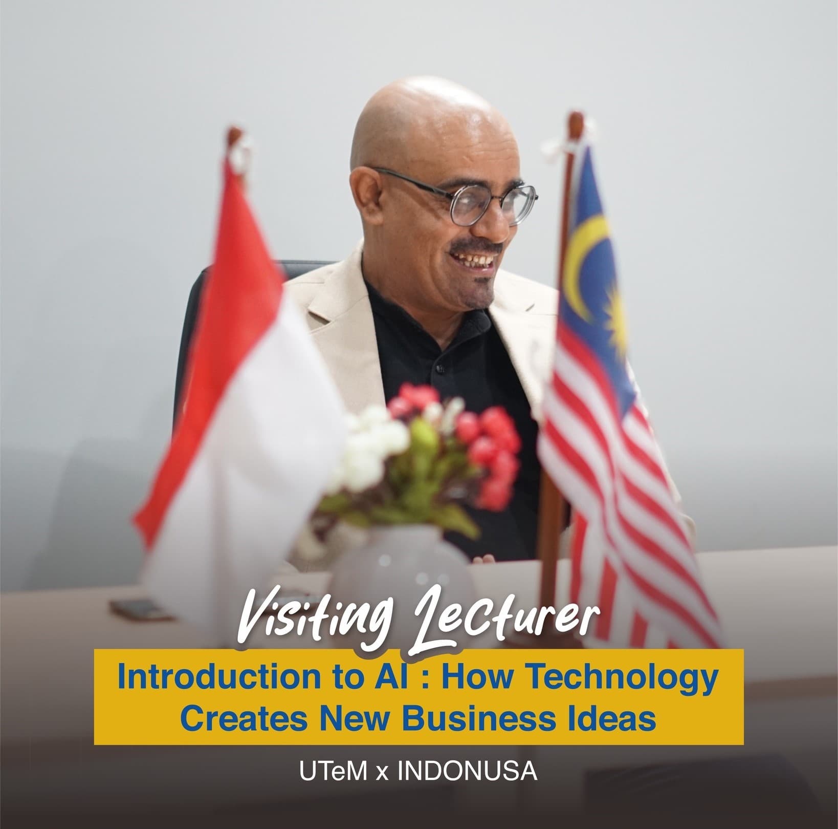 Visiting Lecturer: Introduction to AI – How Technology Creates New Business Ideas Mahasiswa Bisnis & Manajemen Ritel Perluas Wawasan AI melalui Kuliah Tamu Internasional