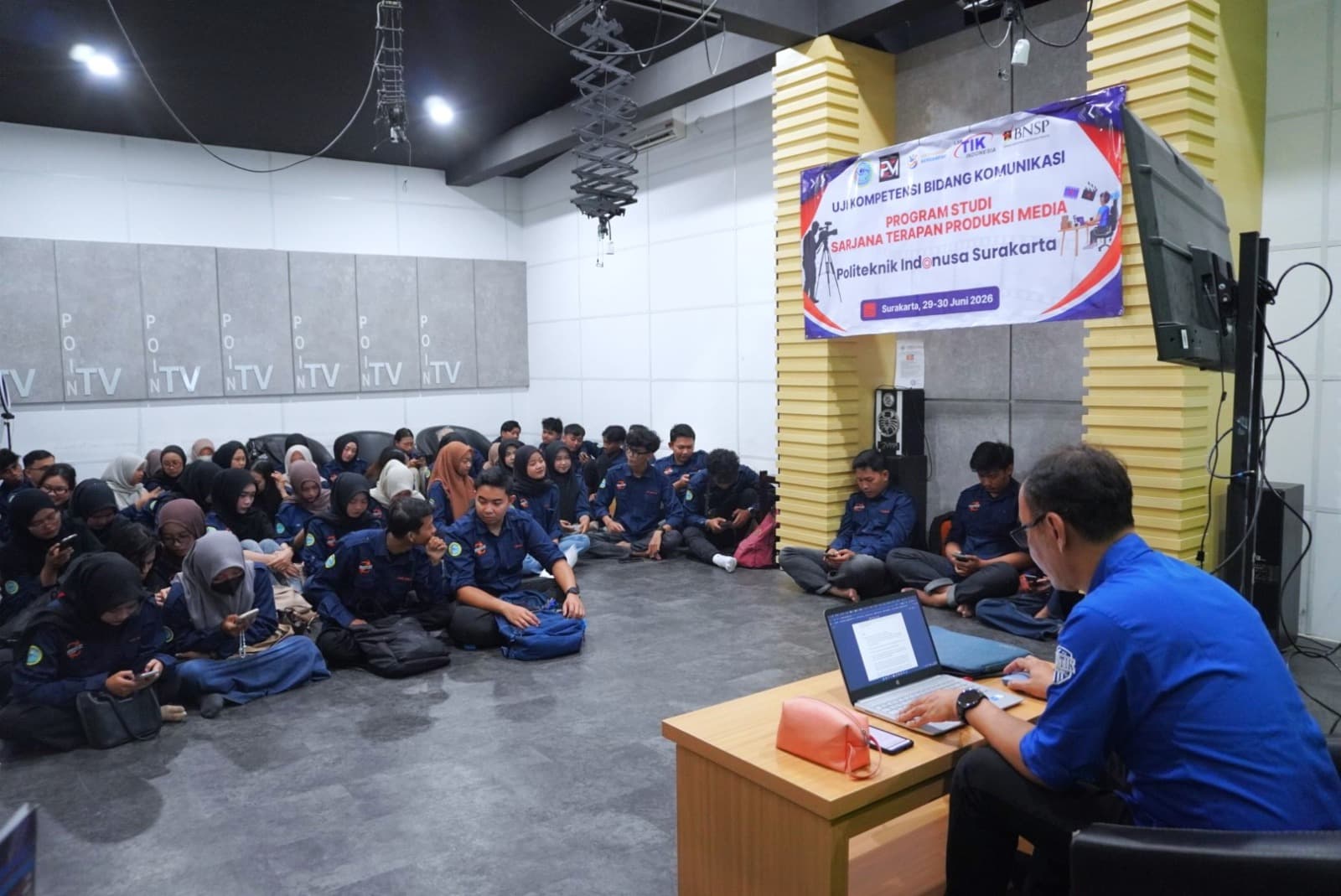 Perkuat Kompetensi Lulusan, Prodi Sarjana Terapan Produksi Media Gelar Uji Sertifikasi Profesi