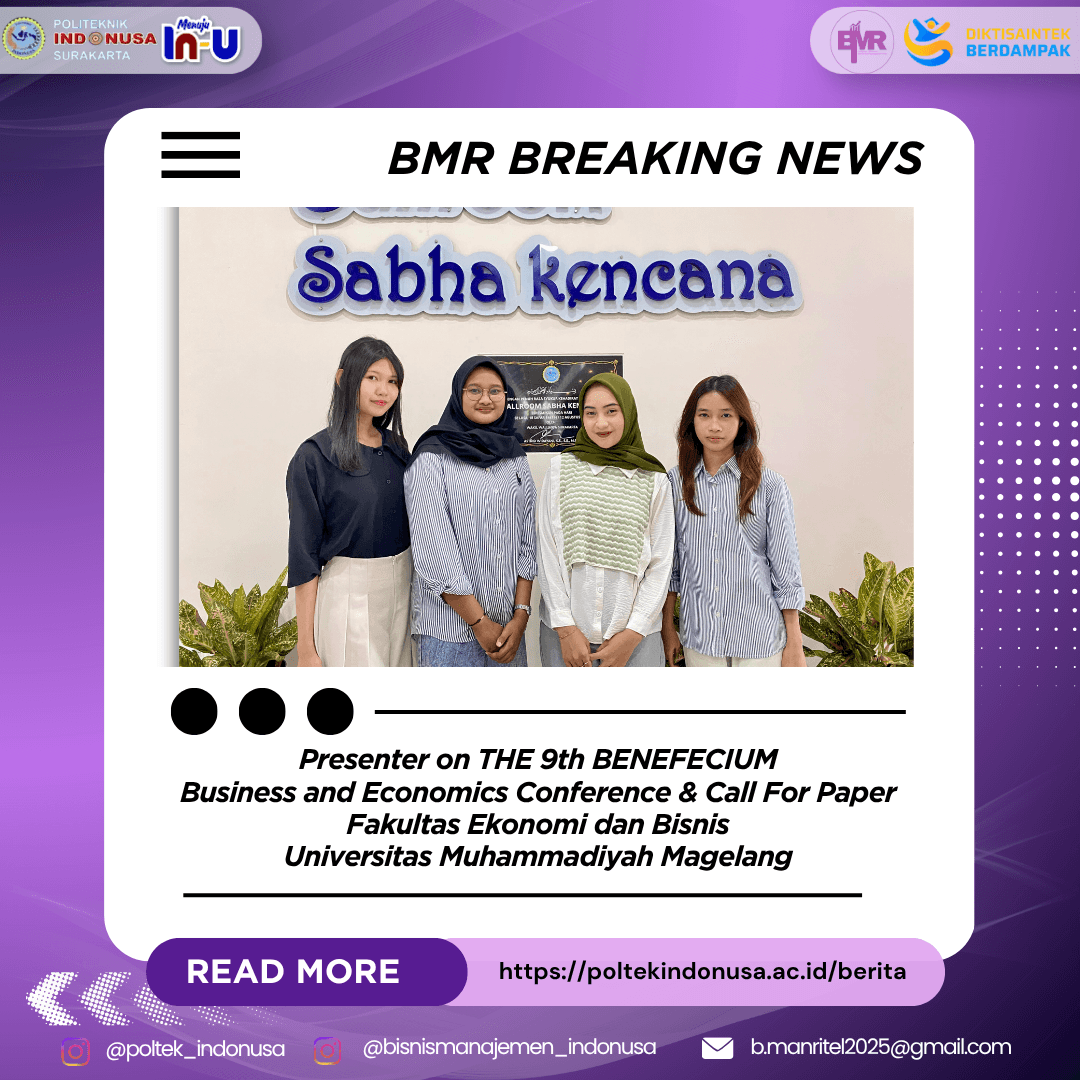 Mahasiswa Prodi Bisnis dan Manajemen Ritel Tampil sebagai Presenter pada Benefecium 2026