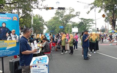 Aksi Sehat Mahasiswa INDONUSA Gelar Cek Kesehatan Gratis dan Edukasi di Tengah CFD
